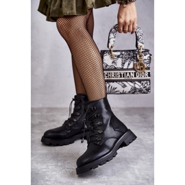 PJ1 Női fekete meleg csizma bordás Heliával 2