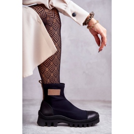 Női szövet csizma Nicole 2703 Fekete 1