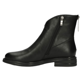 Bőr cipzár Jodhpur csizma Filippo DBT4077 fekete 2