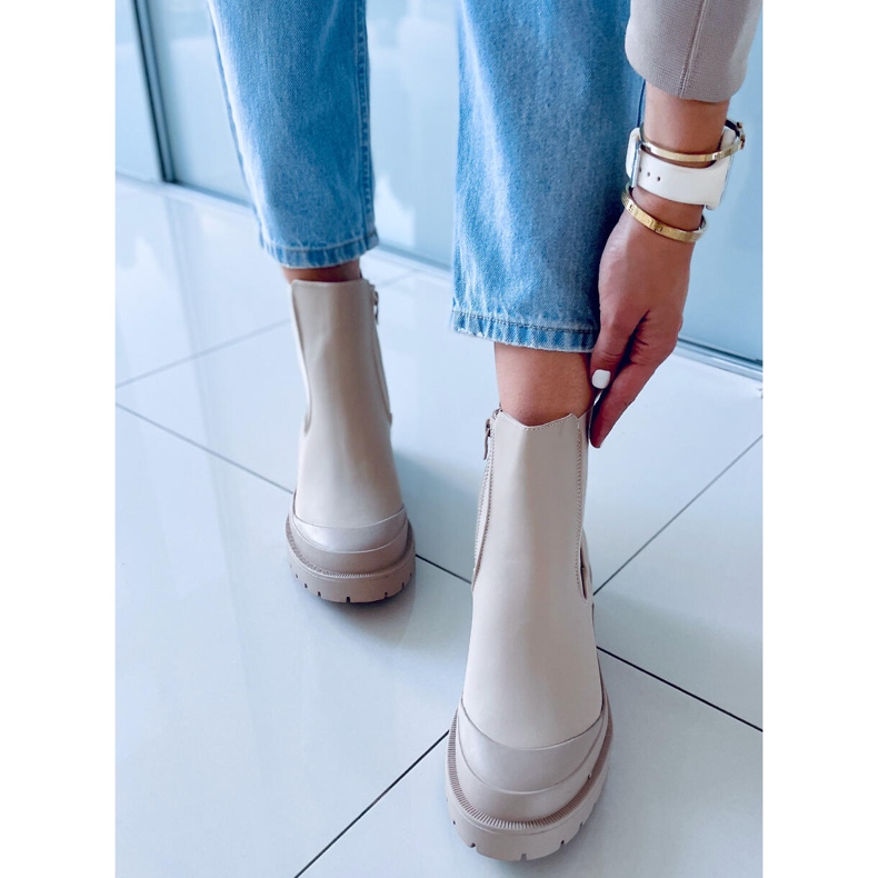 Carey Beige Jodhpur csizma bézs 1