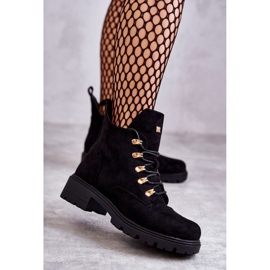 S.Barski Klasszikus női velúr fekete Telma csizma 1