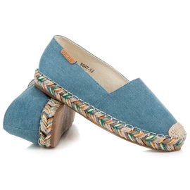 Vices Felcsúsztatható espadrillák a platformon kék 1
