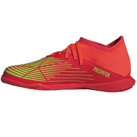 Adidas Predator Edge.3 In Jr GV8510 futballcipő piros narancs és vörös 1