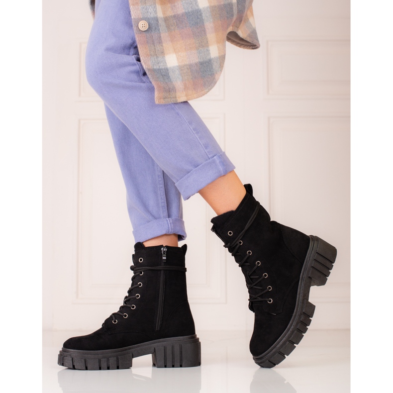 Shelovet fekete velúr női munkaruha 2