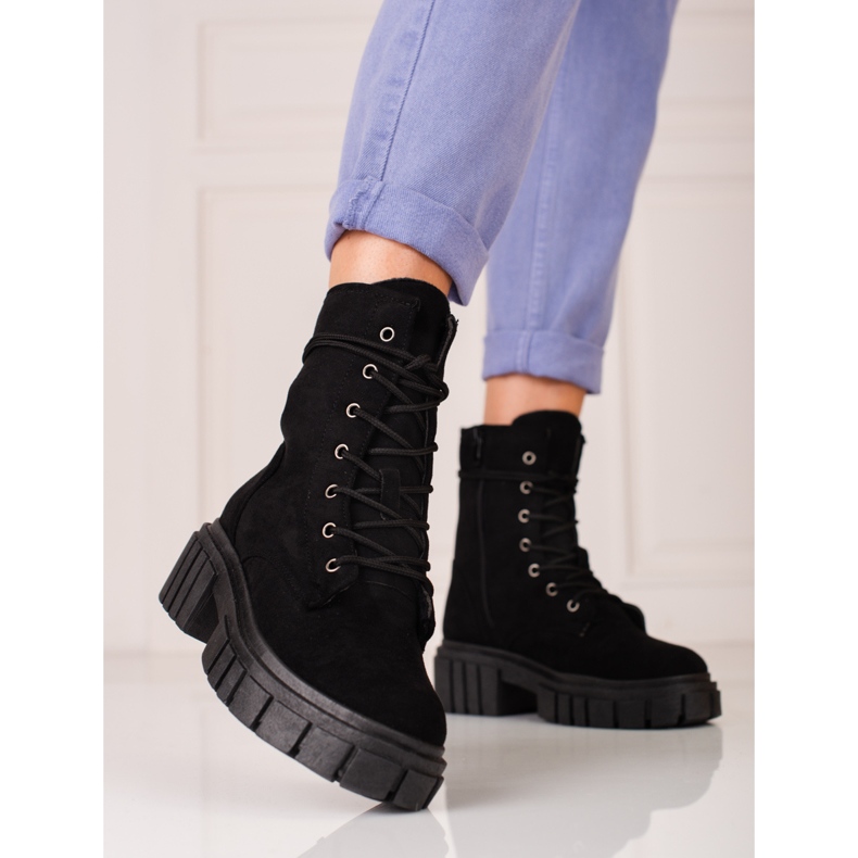 Shelovet fekete velúr női munkaruha 1