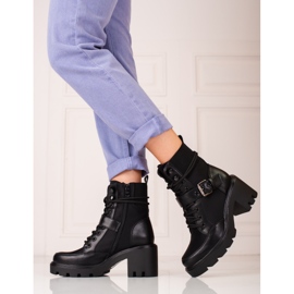 Fekete Shelovet női magassarkú 1