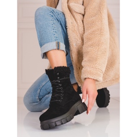 Női Shelovet szigetelt fekete munkások 2