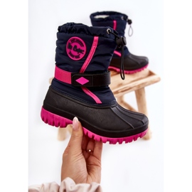 Gyerek hőszigetelt hócsizma Lee Cooper LCJ-21-44-0522 Fuchsia fekete sötétkék rózsaszín 2