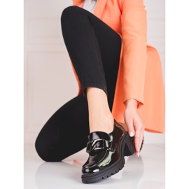 Női Vinceza magas sarkú cipó fekete 2