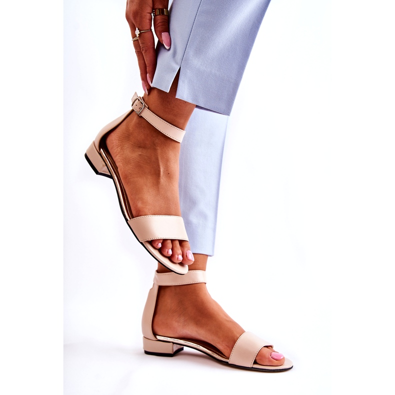 PA2 Női bőr szandál bézs Shanley 4099 2