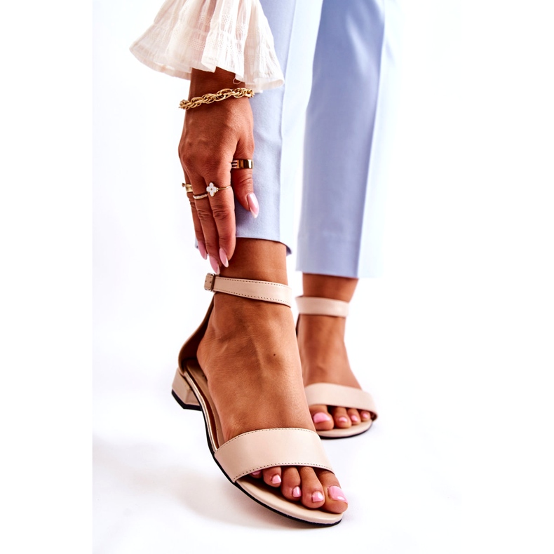 PA2 Női bőr szandál bézs Shanley 4099 1