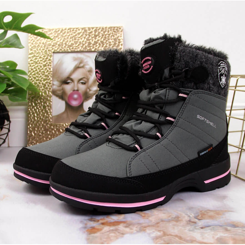 Szürke lány vízálló hócsizma az American Clubtól 2