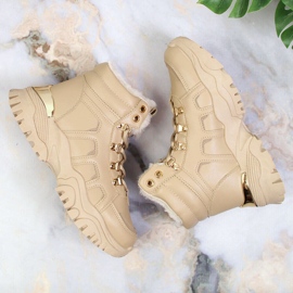 News Női platform hócsizma prémes bézs színű HÍREK 1