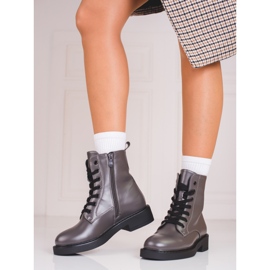 Szürke, fémes fényű Shelovet női táskák 1