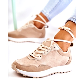 PG1 Női velúr sportcipő bézs Nayla 3