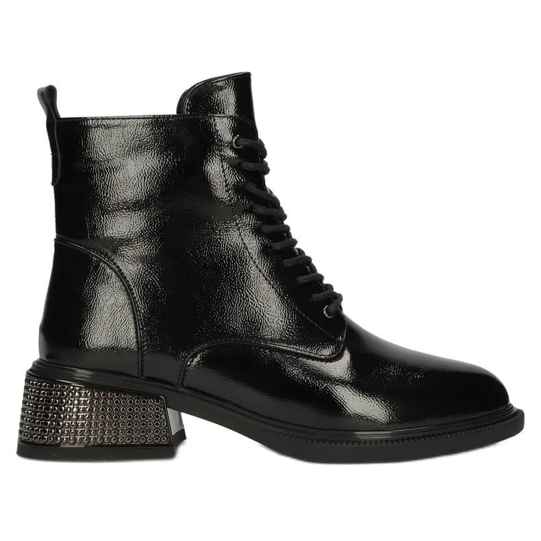 Szabadalmaztatott szigetelt csizma dekoratív hőszigetelt sarokkal Filippo W PAW384 fekete 1