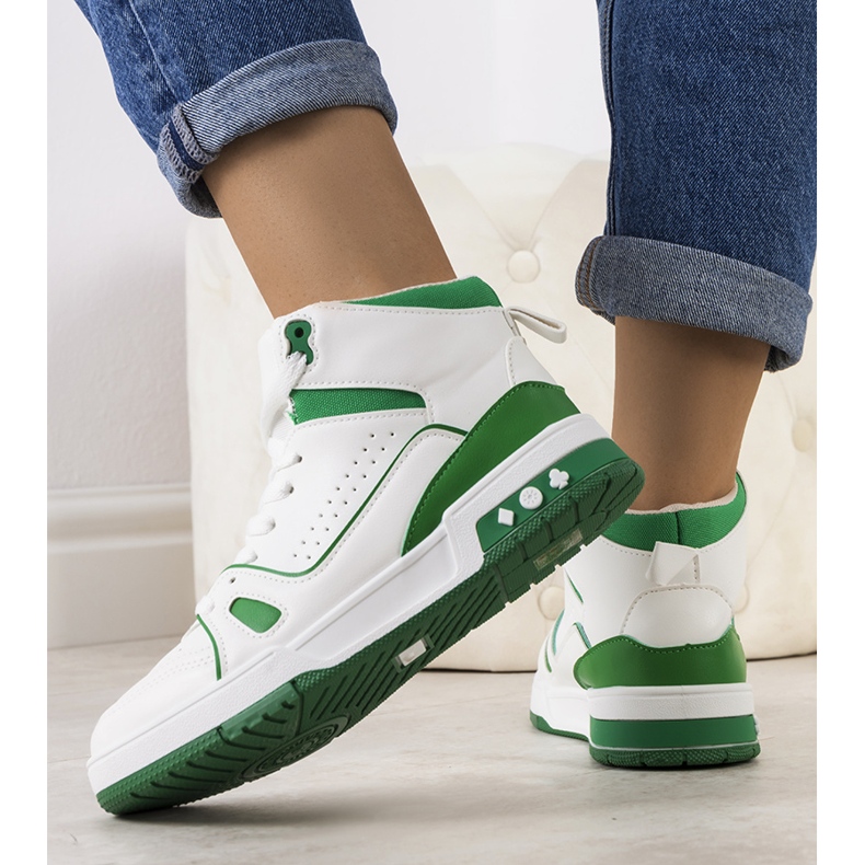 Zöld tornacipő a bokához Megatheo 1