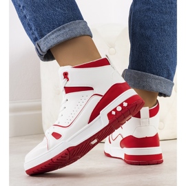 PA1 Piros Megatheo boka tornacipő fehér 1