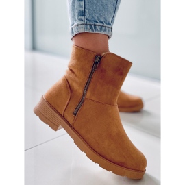 PA1 Kallen Camel lapos csizma barna 1