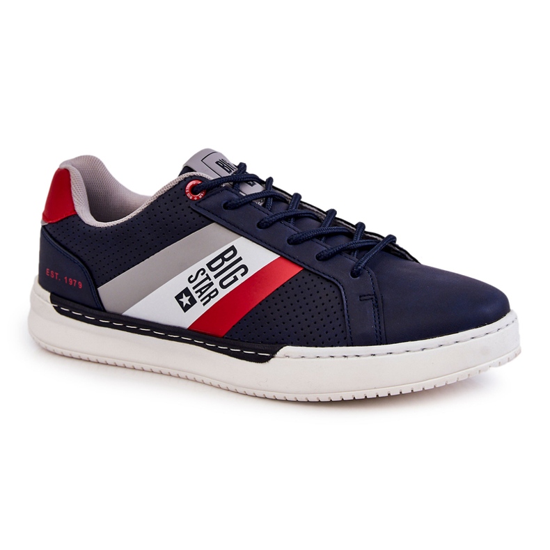 Klasszikus férfi sportcipő Memory Foam Big Star KK174058 sötétkék 1