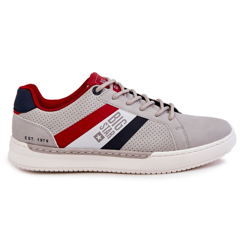 Klasszikus férfi sportcipő Memory Foam Big Star KK174056 szürke 1