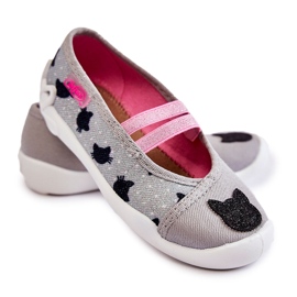 BEFADO S.A. A Balerina Befado Kitten papucs 116X302 szürke 1