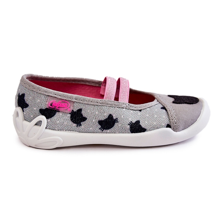 BEFADO S.A. A Balerina Befado Kitten papucs 116X302 szürke 2