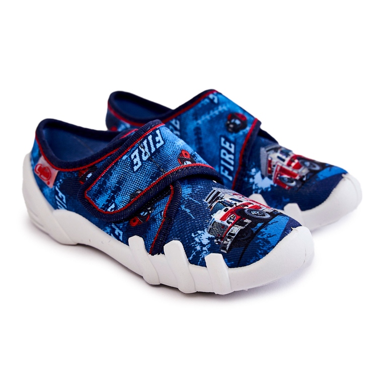 BEFADO S.A. Papucs Befado Tépőzáras Firetruck 273X309 Navy Blue sötétkék 1