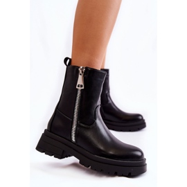 PG1 Fekete Jette meleg női csizma cipzárral 1 PG1 Fekete Jette meleg női csizma cipzárral 1