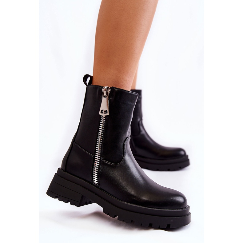 PG1 Fekete Jette meleg női csizma cipzárral 1 PG1 Fekete Jette meleg női csizma cipzárral 1