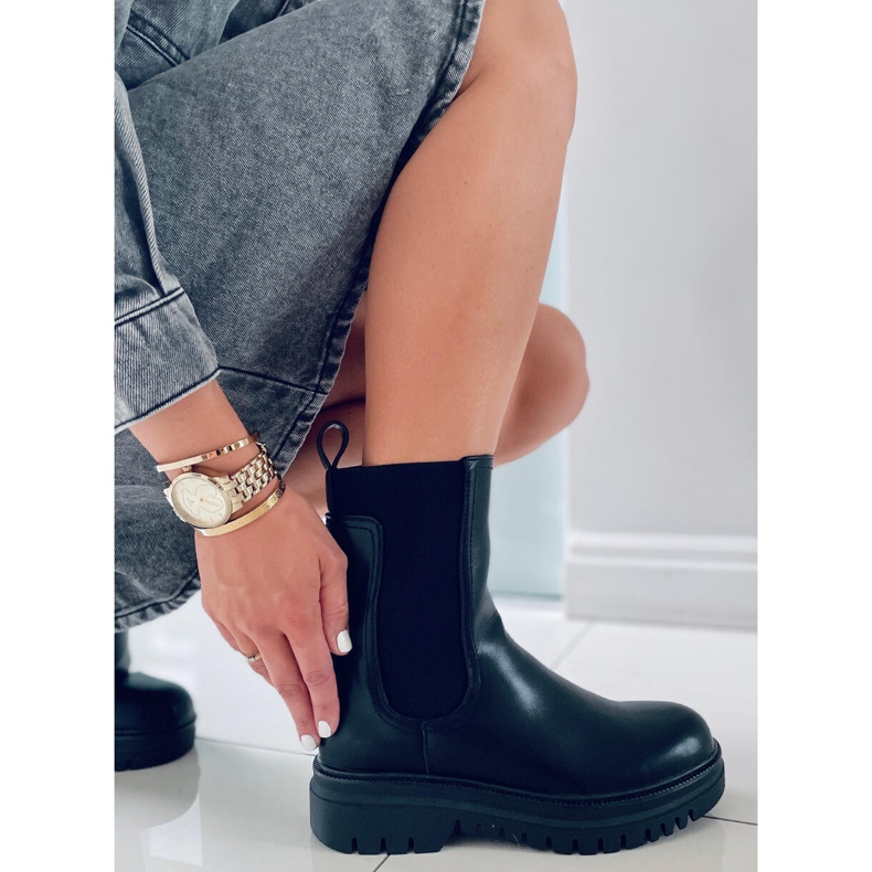 BM High Chelsea csizma Earth Black fekete 2