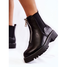 PG1 Divatos meleg csizma fekete Madeleine 2