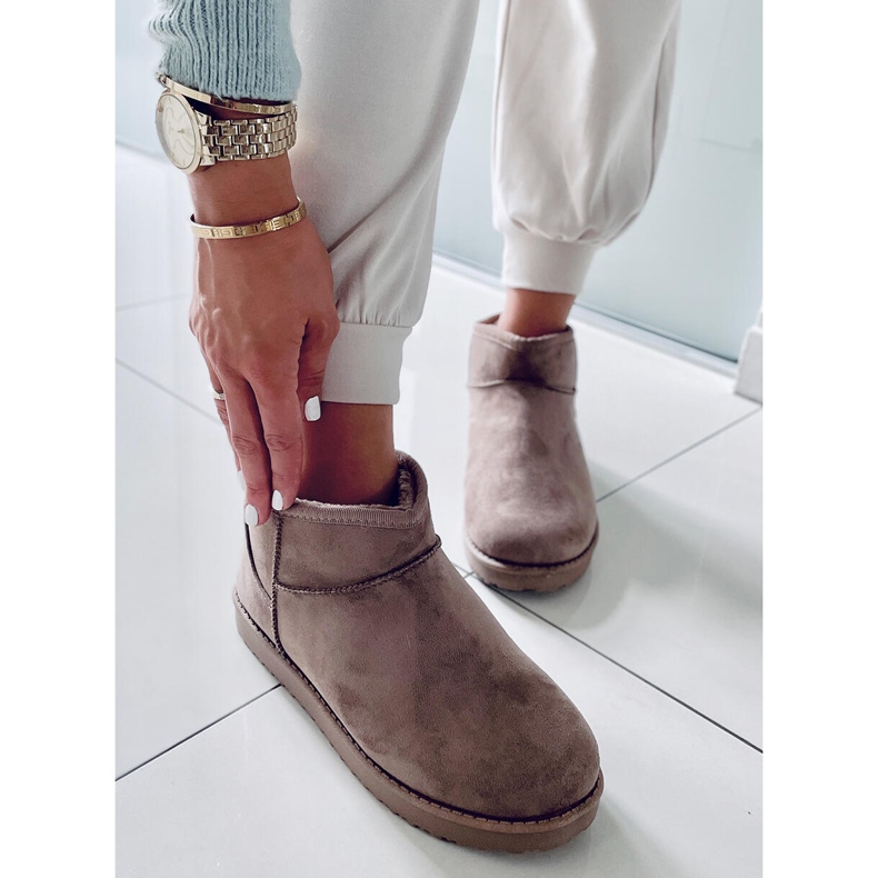 PA1 Aliana Khaki Emusy rövid hócsizma bézs 2