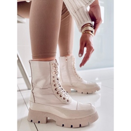 BM Fűzős csizma Merced Beige bézs 1 BM Fűzős csizma Merced Beige bézs 1