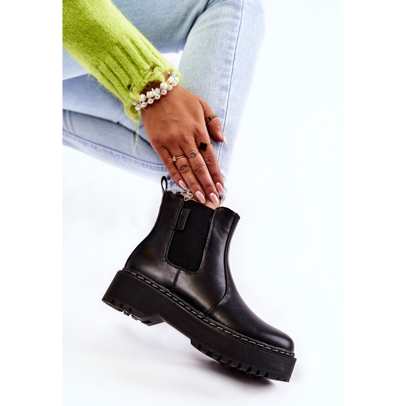 Meleg felbújós csizma Big Star II274101 Fekete 1