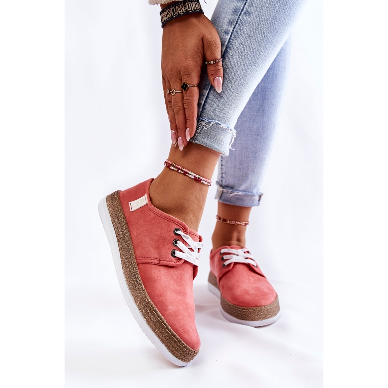 Női alacsony tornacipő Memory Foam System Big Star KK276006 Coral piros 1 Női alacsony tornacipő Memory Foam System Big Star KK276006 Coral piros 1