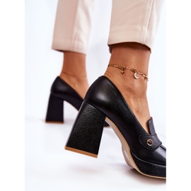 Lewski Shoes Bőr pumpák Lewski cipők 3195/2 fekete 2