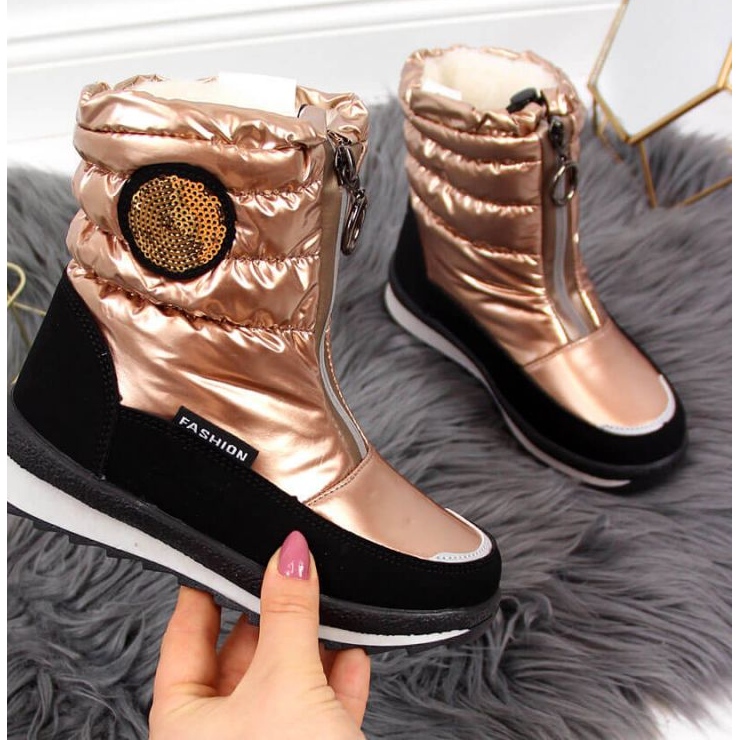 Vízálló hócsizma Jr EVE323C arany fehér aranysárga 1