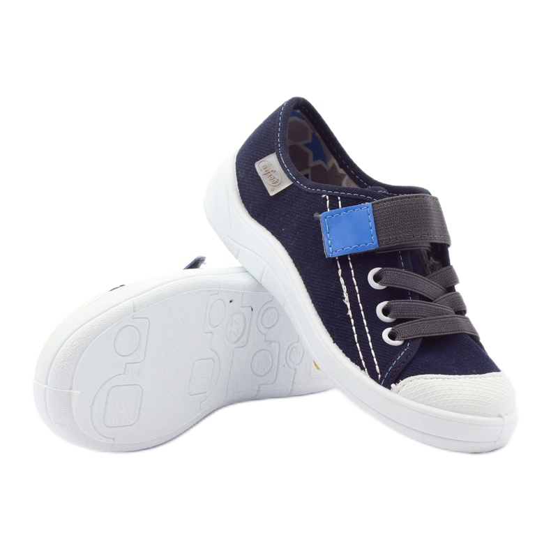 Papucs fiú tornacipő, fehérrépa, Befado 251x047 sokszínű kék szürke 4