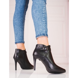 Sergio Leone elegáns csizma magas sarkon fekete 2