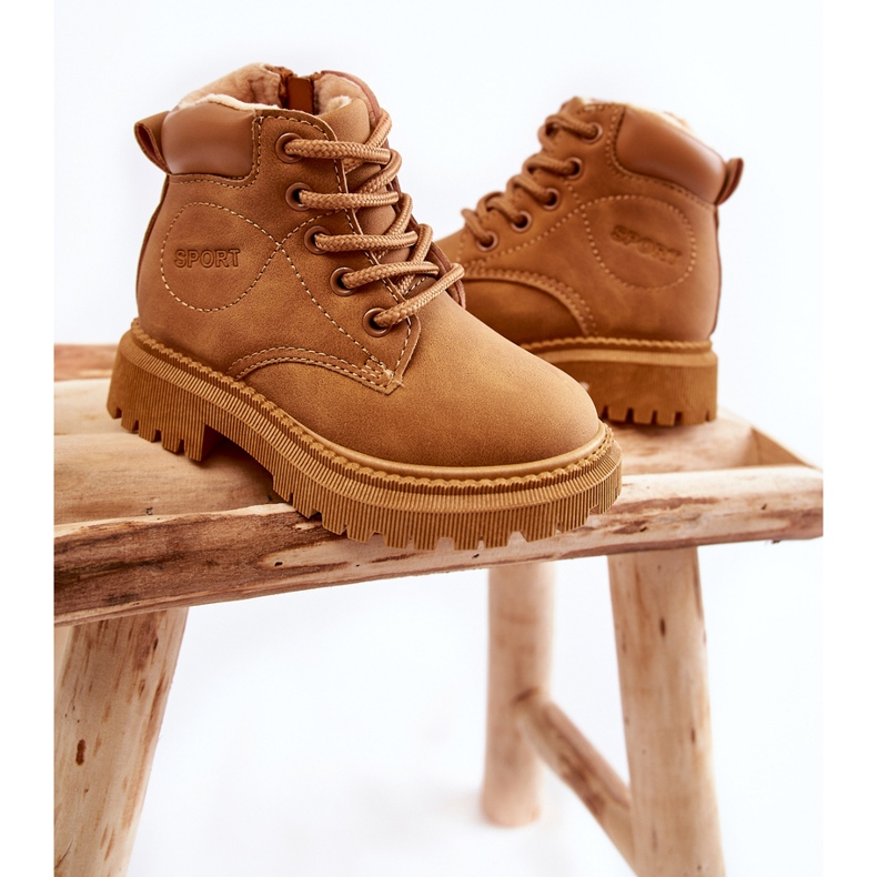 Meleg gyerekcipő Camel Cheddy barna 2