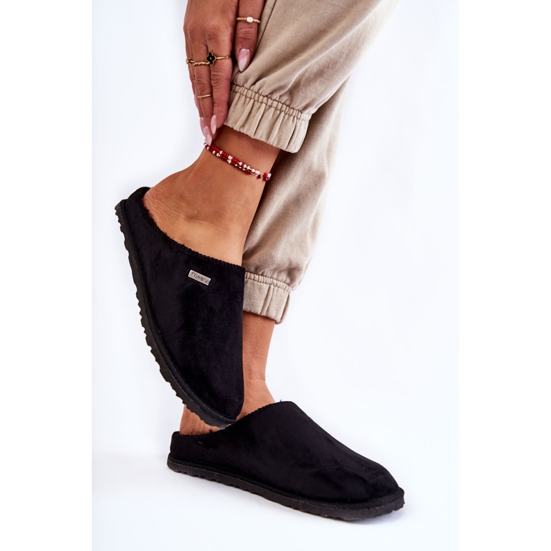 Háztartási meleg papucs Inblu CS-34-014 Fekete 2