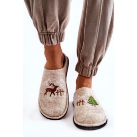 Hazai papucs Big Star KK276016 Bézs 2