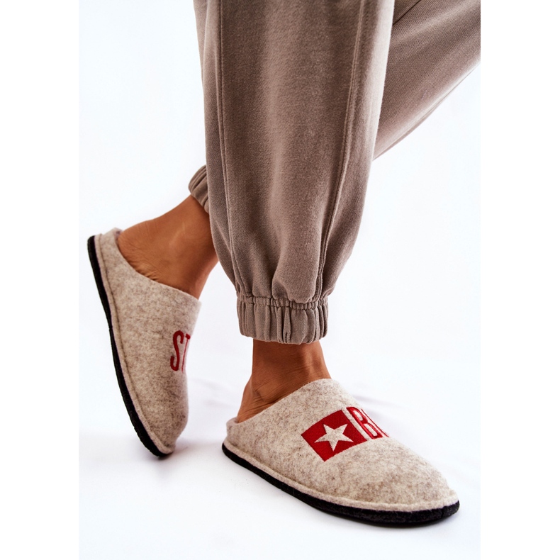 Hazai papucs Big Star KK276021 Bézs 2