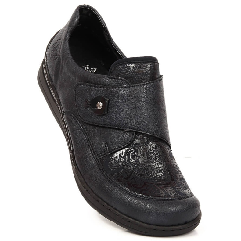 Tépőzáras női cipő sötétkék Rieker 48951-14 1