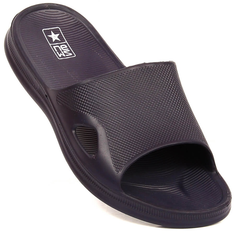 News Férfi sötétkék habpapucs HÍREK 1