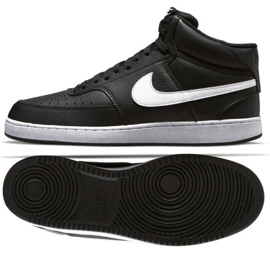 Nike Court Vision Mid Next Nature DN3577 001 cipő fekete 1