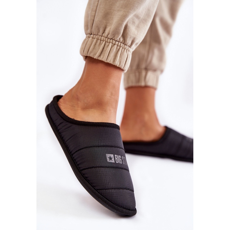 Női klasszikus papucs Big Star KK274602 fekete 2