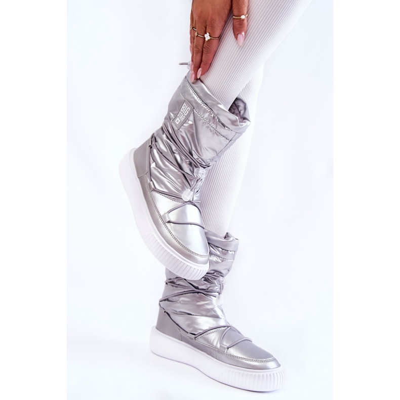 Női hőszigetelt hócsizma Big Star KK274195 Ezüst 2