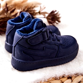 Gyermekszigetelt sportcipő GQ400 Navy Blue kék 1